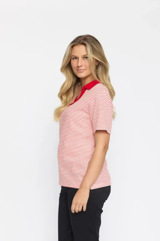 Caro Polo Rød Stripet