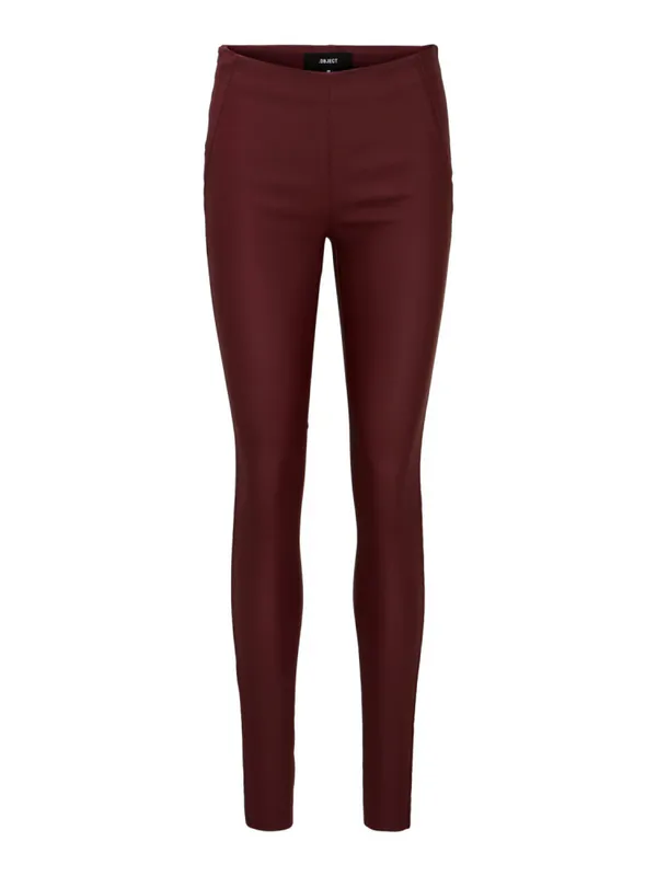 Belle Coated Leggings Burgunder