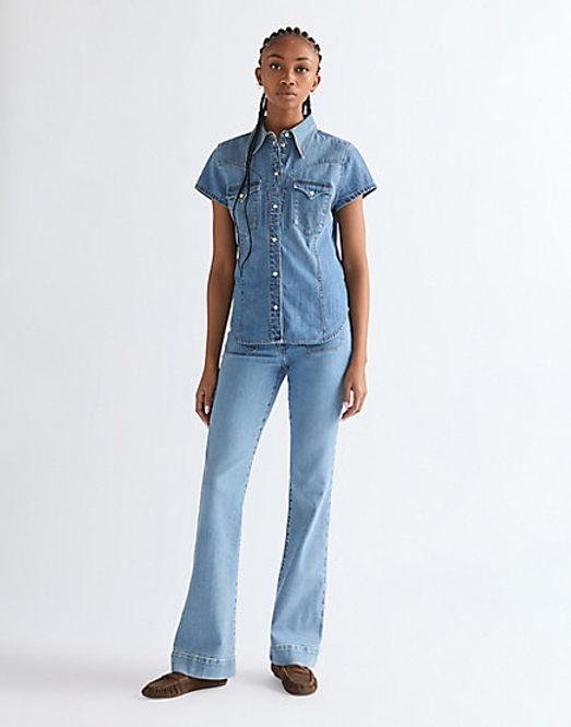Hovedbilde FLARED JEANS VELVET SKY