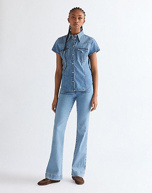 FLARED JEANS VELVET SKY