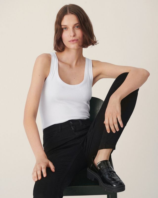 Olivie Rib SL Top - Ass farger