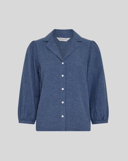 Hovedbilde Pennie Ginia 3/4 Shirt V Indigo Mel