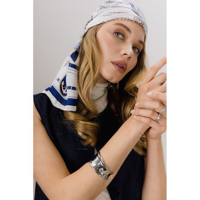 Hovedbilde Caia silke sjal MULTI BLUE