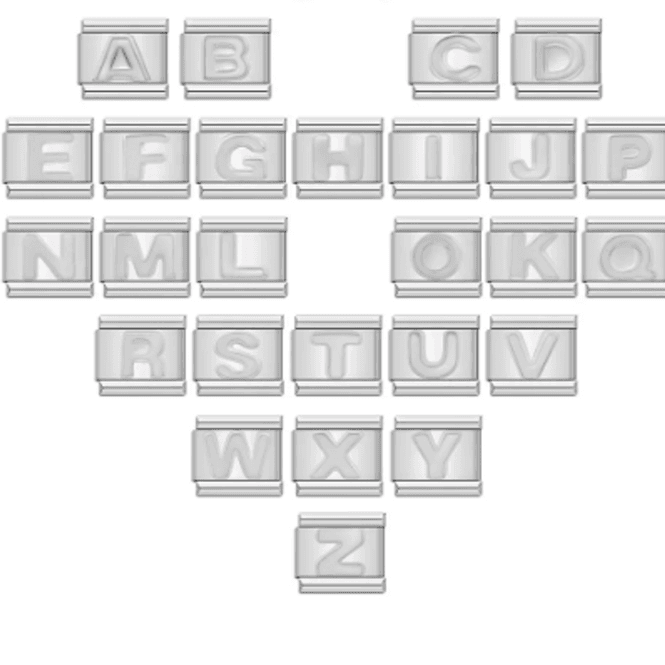 Hovedbilde BOKSTAVER- Sølv