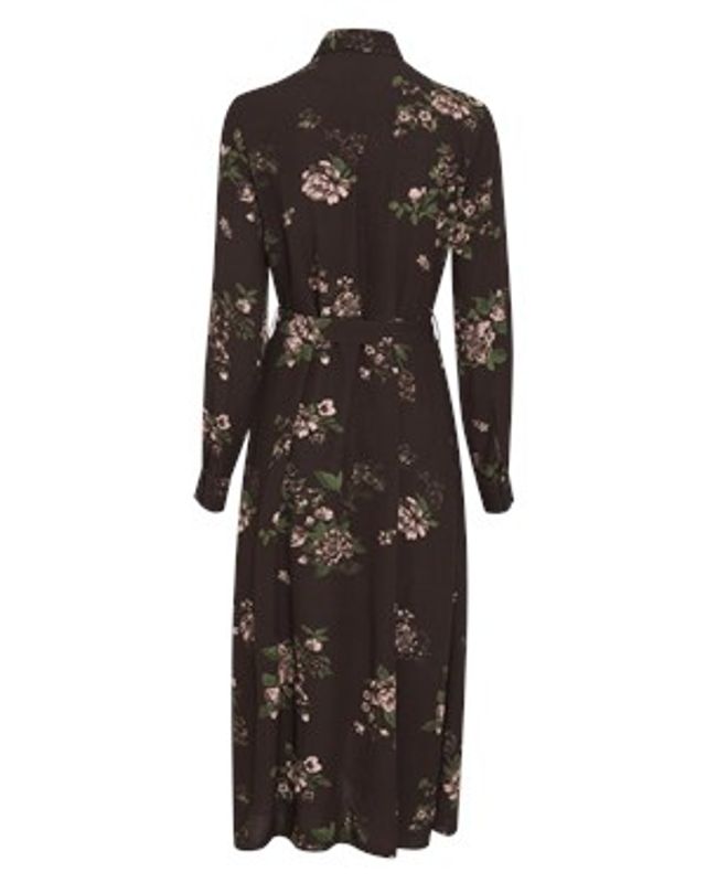 Irene Shirt Dress Misty Rose Flower