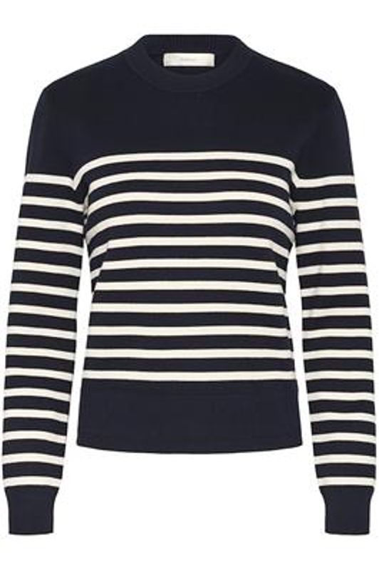 WallisIW O-neck Pullover Marine Blå