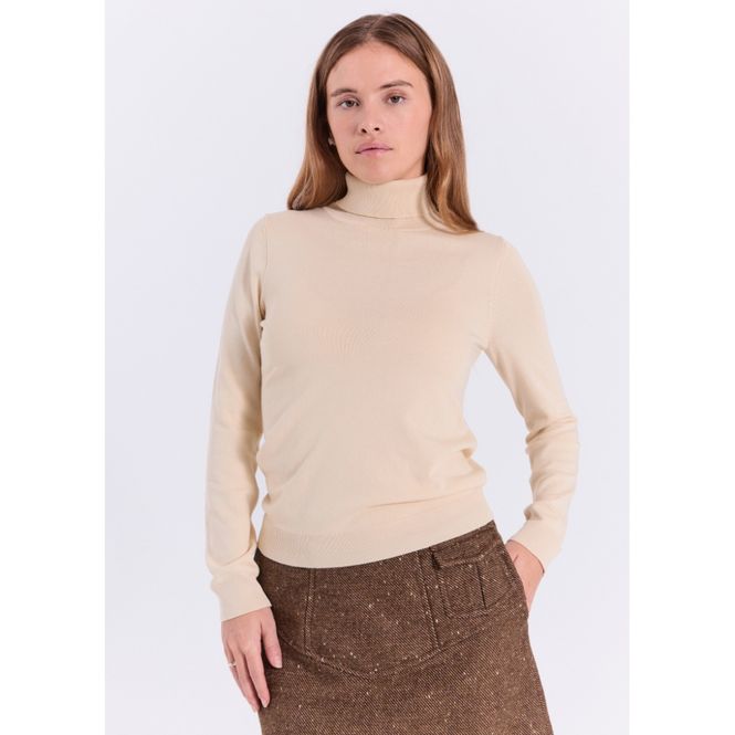 Hovedbilde  Lena roll neck knit top light yellow